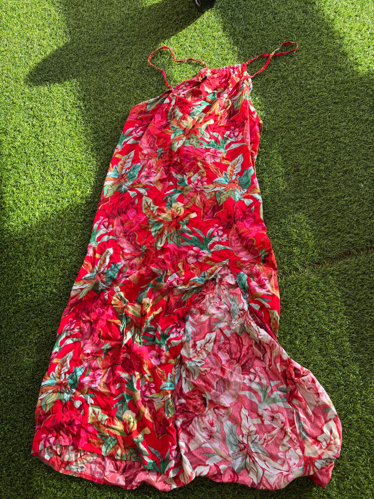 Robe échancrée tropical photo 1