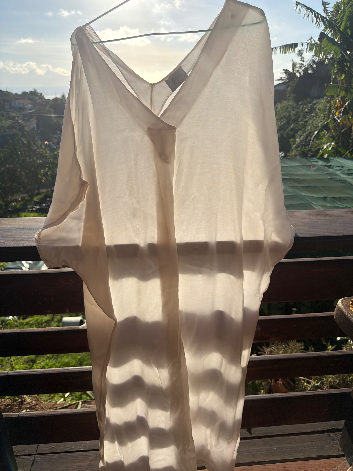 Robe en Soie créme photo 1