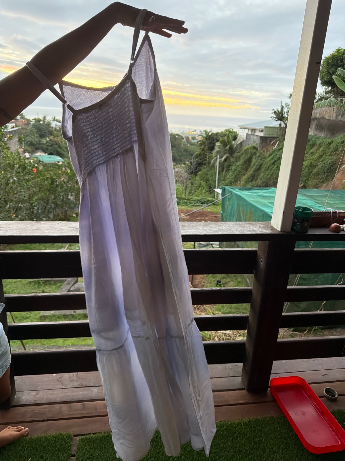Robe longue bleu ciel  photo 2