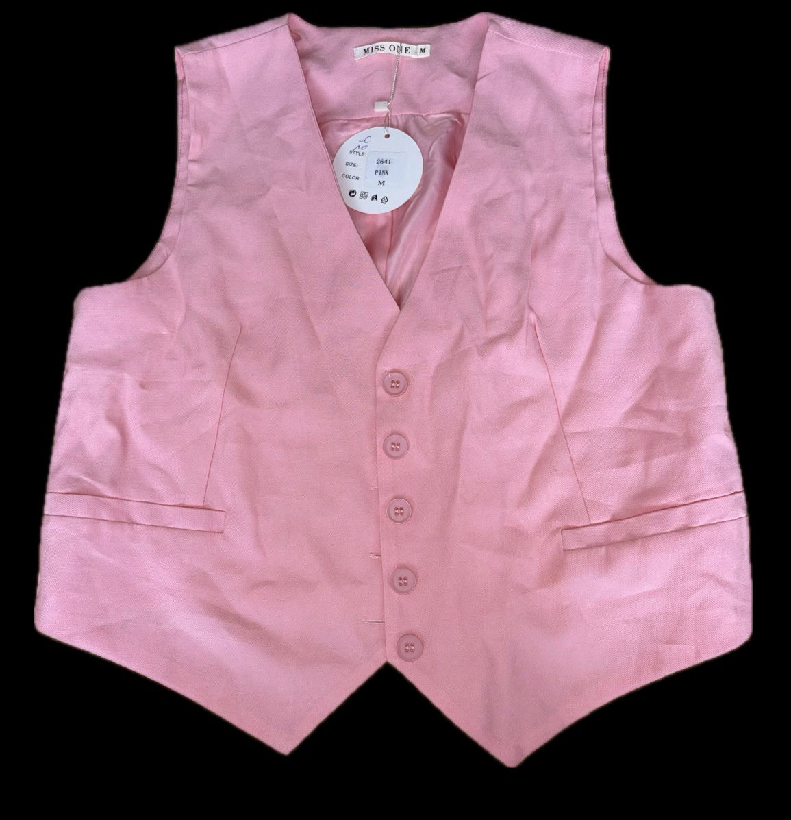 Gilet rose poudré Miss One photo 1