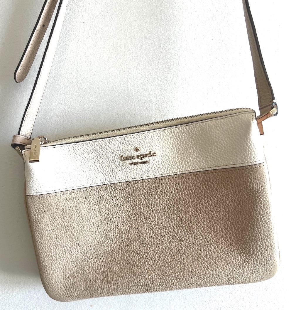 Sac bandoulière KATE SPADE beige photo 1