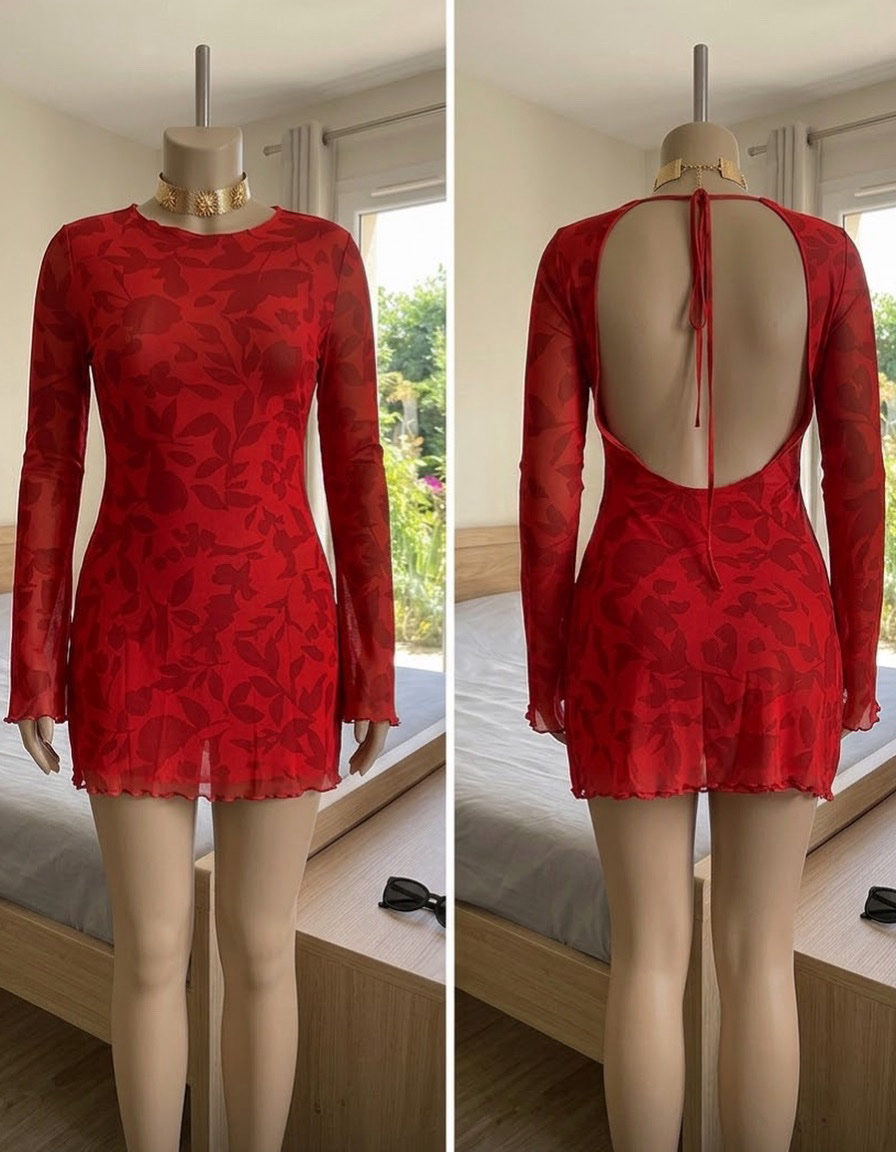 Robe mini dos nu photo 1