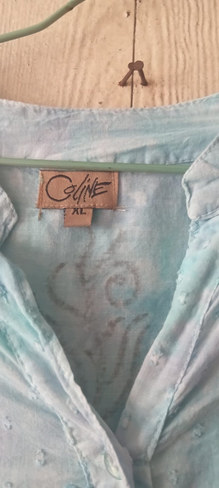 Tunique bohème tie-dye bleue à motifs photo 2