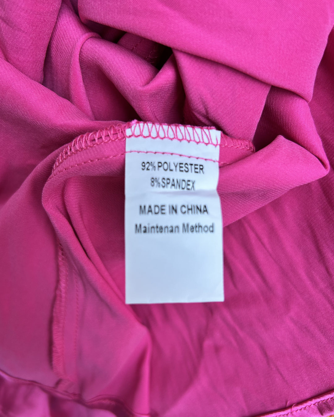 💗 Robe longue satinée fuchsia photo 5