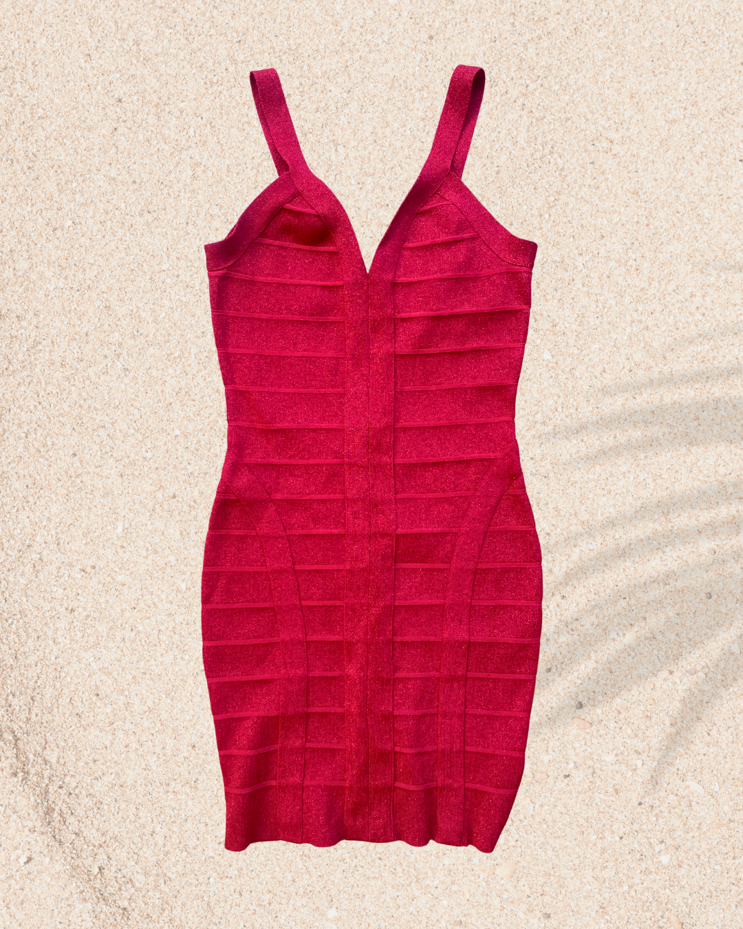 ❤️ Robe Guess pailletée rouge photo 2