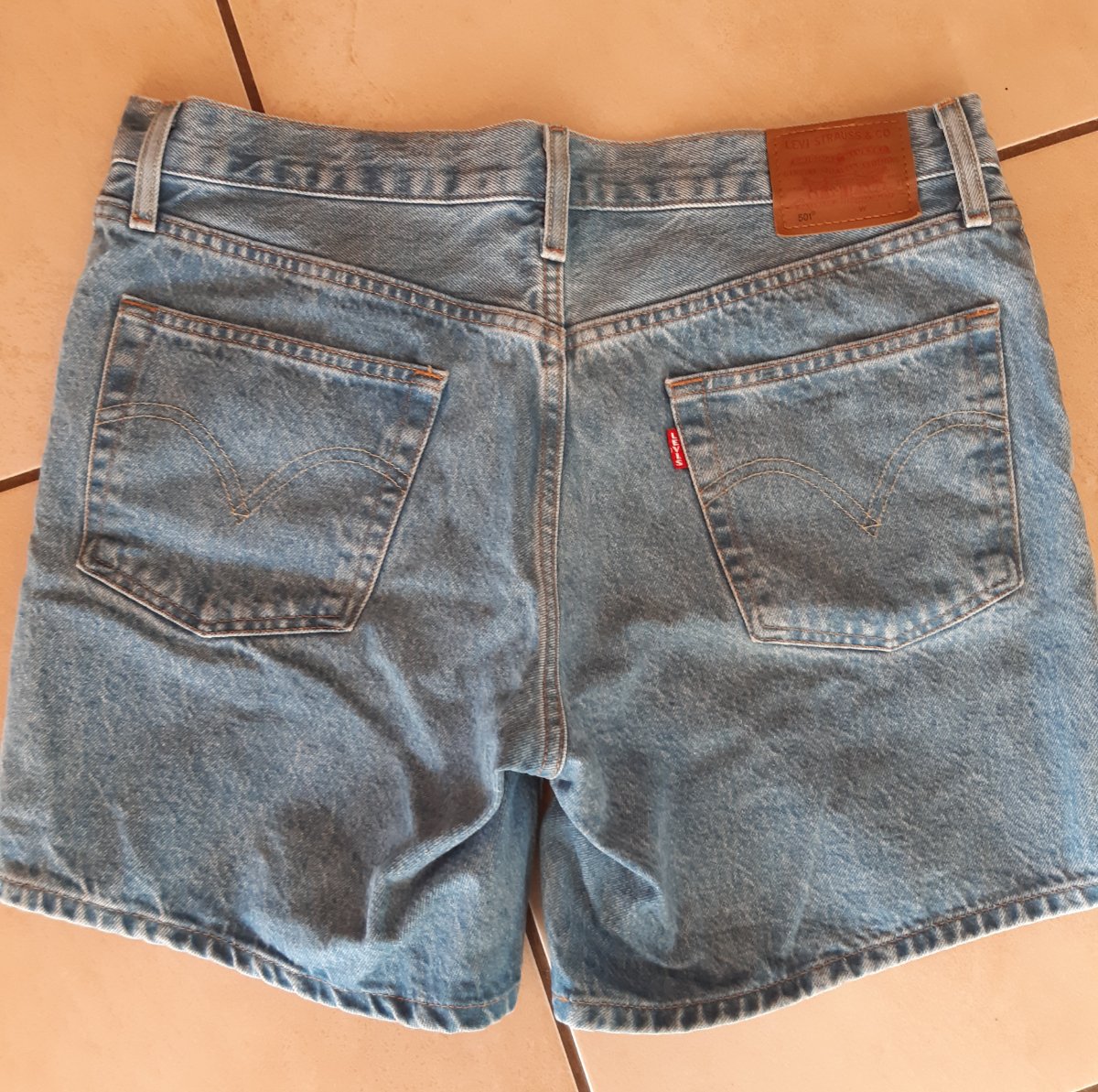 Short en jean Levi's bleu clair photo 2