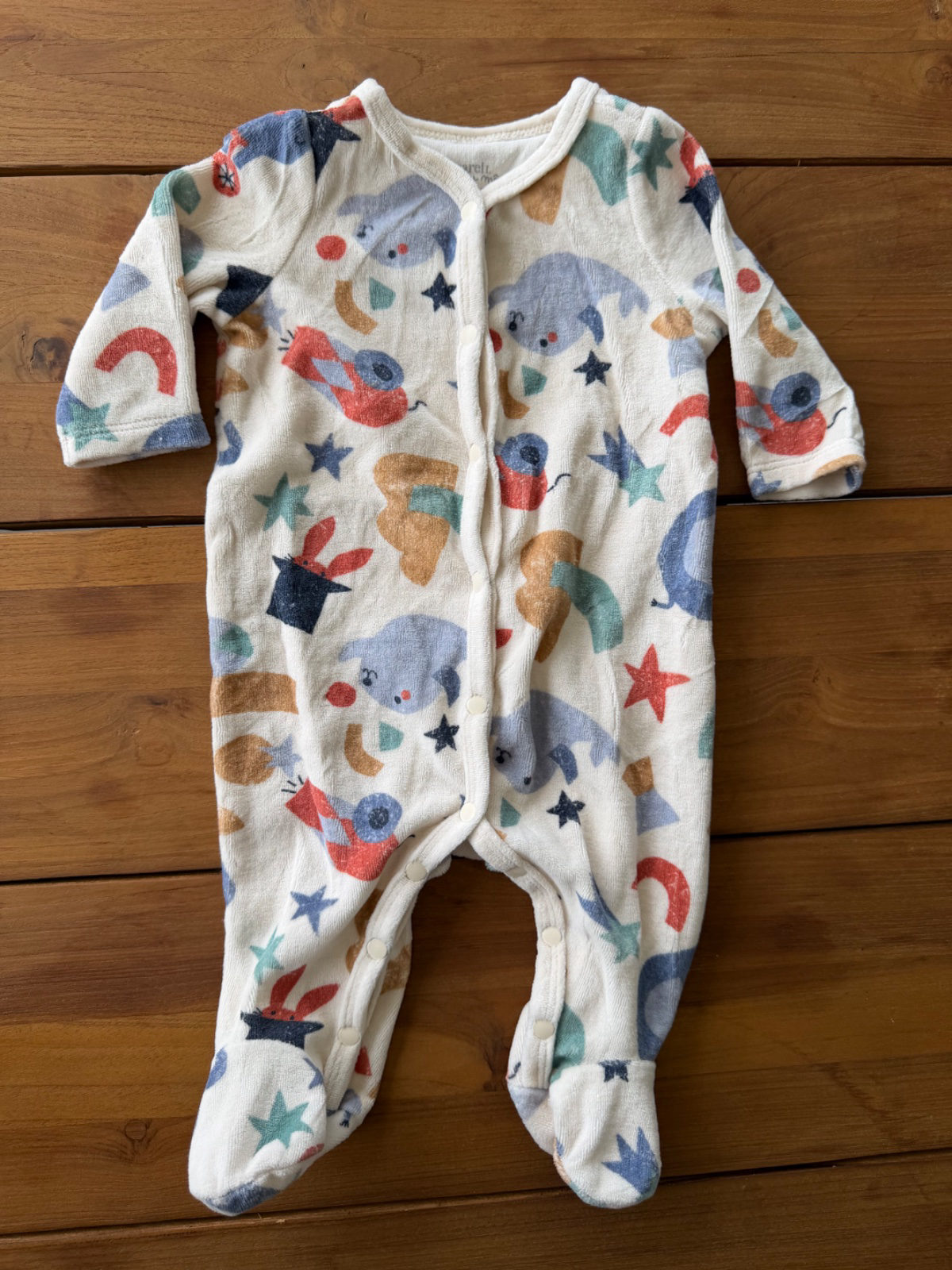 Adorable Pyjama Bébé en Coton Doux à Motifs Animaux photo 1
