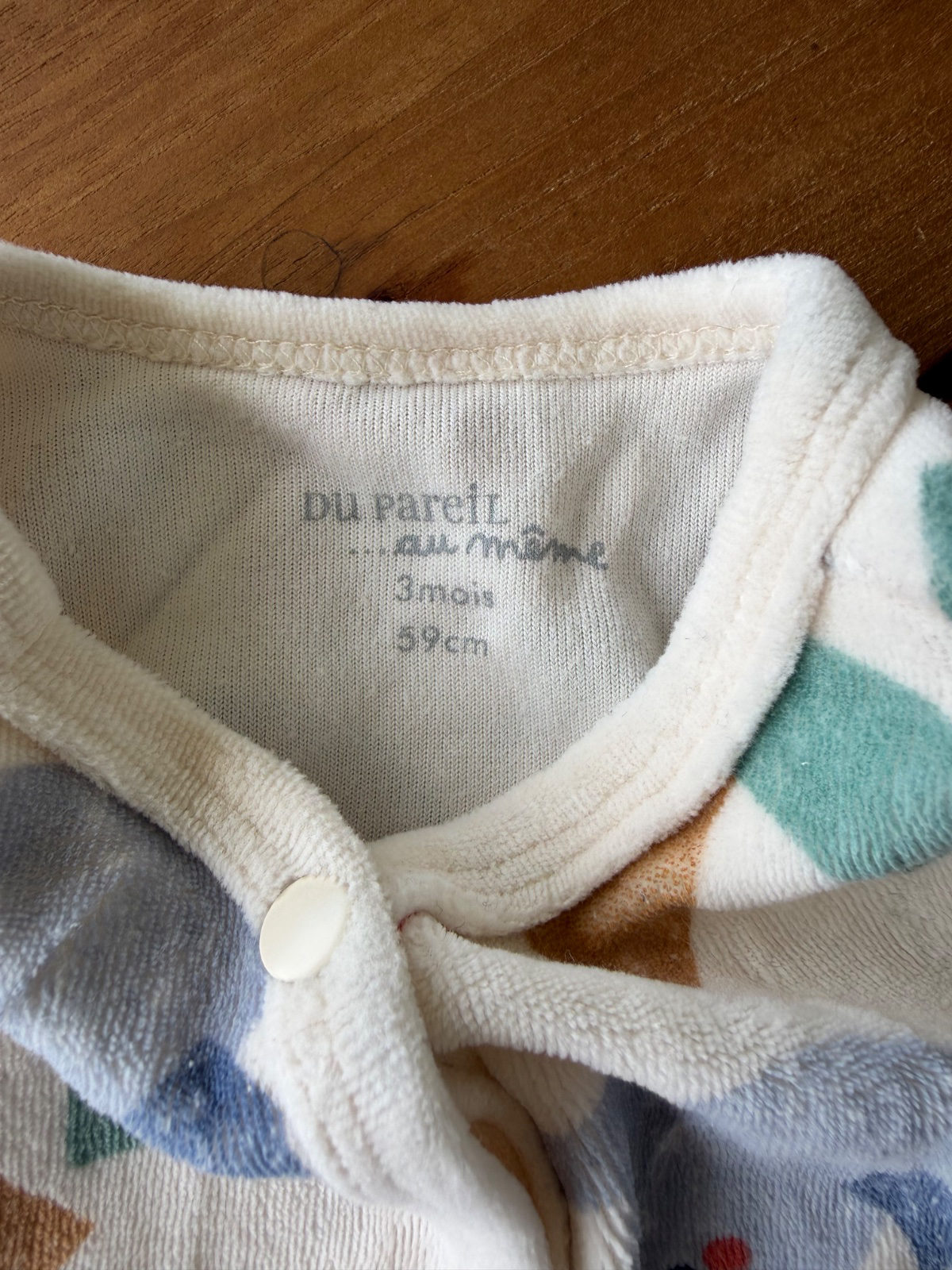Adorable Pyjama Bébé en Coton Doux à Motifs Animaux photo 2