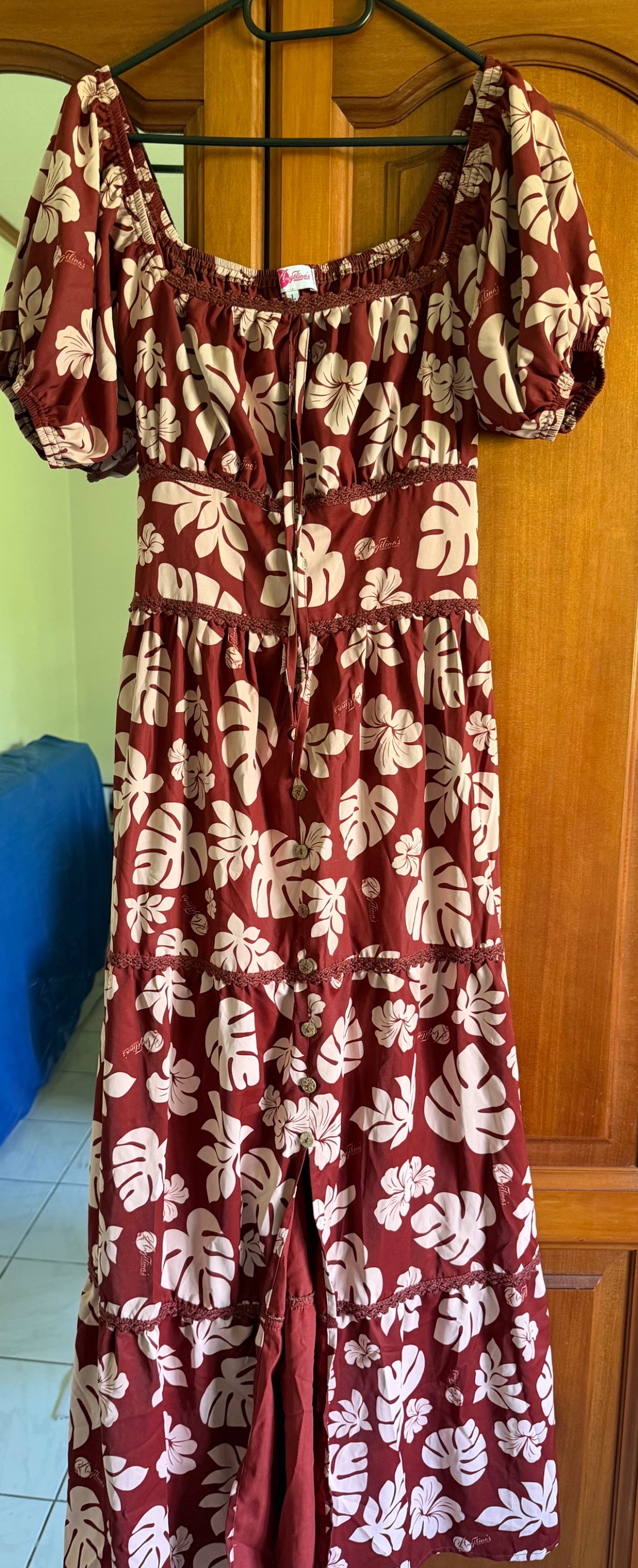 Robe marron foncé Angélina crochet photo 1