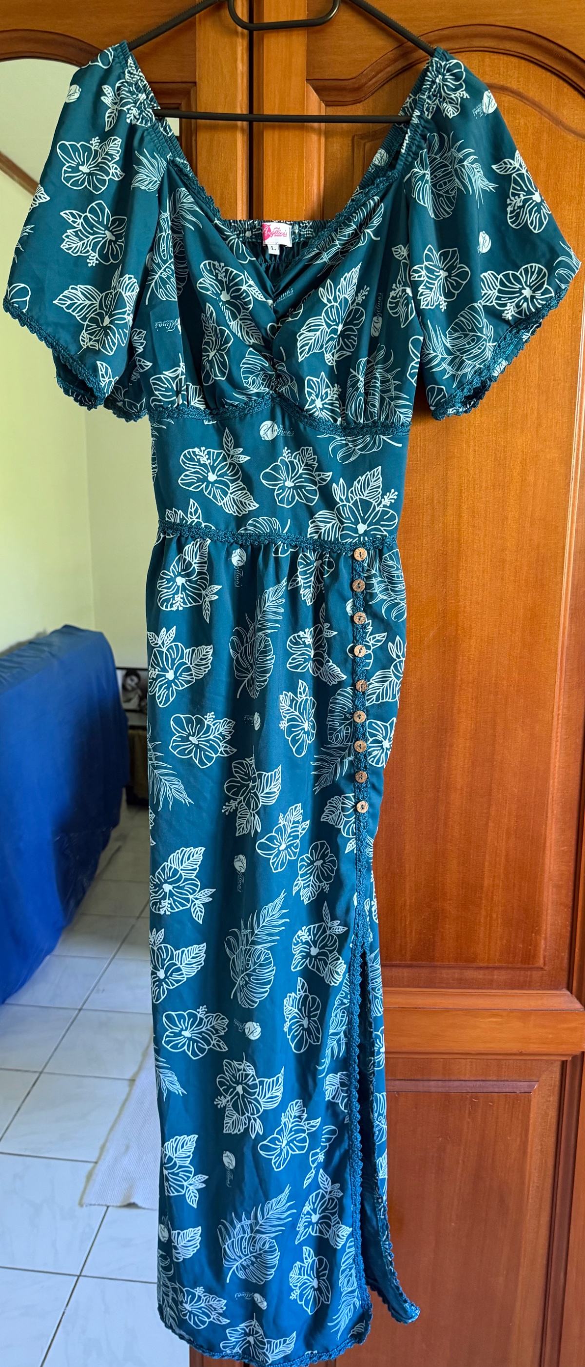 Robe bleue Angélina crochet  photo 1