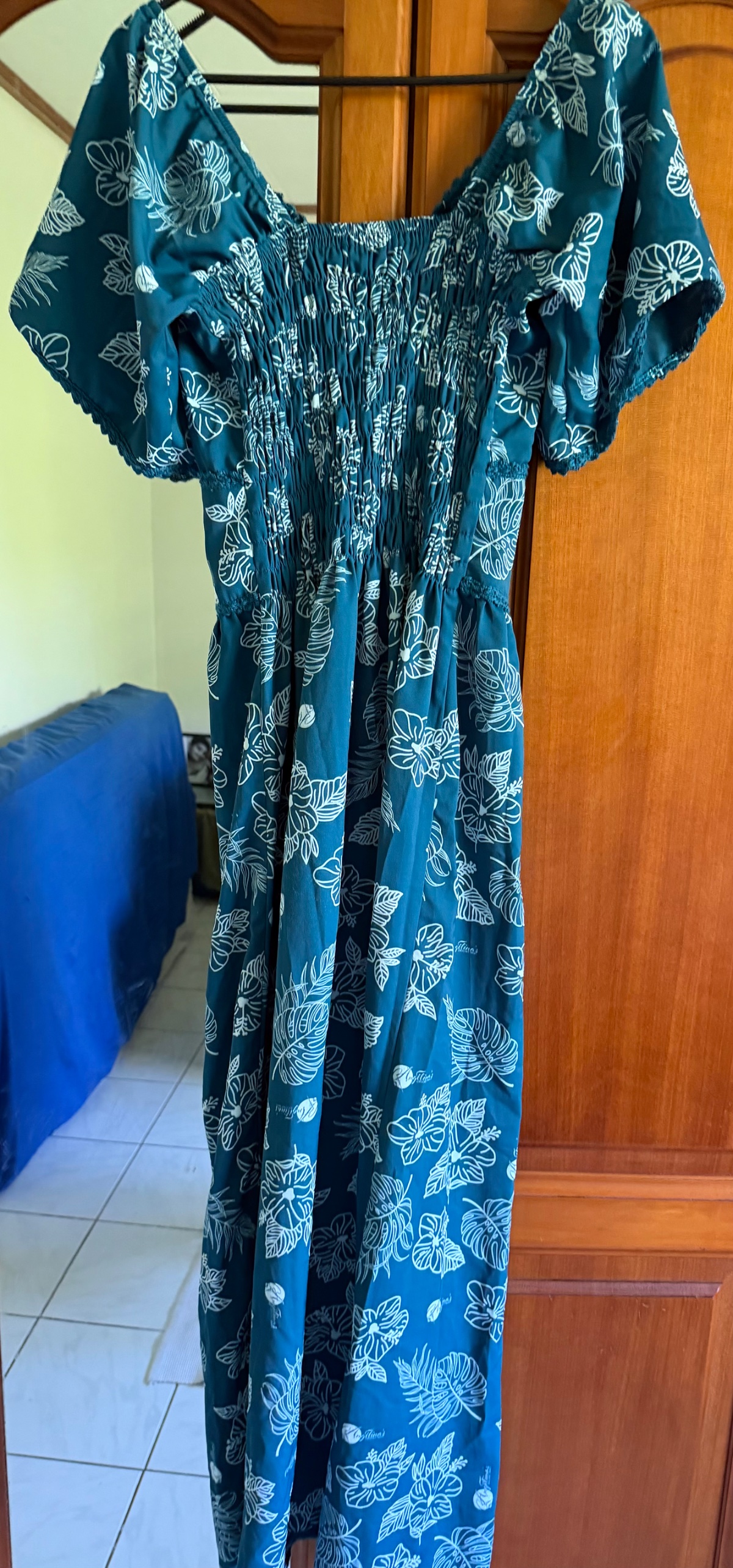 Robe bleue Angélina crochet  photo 2