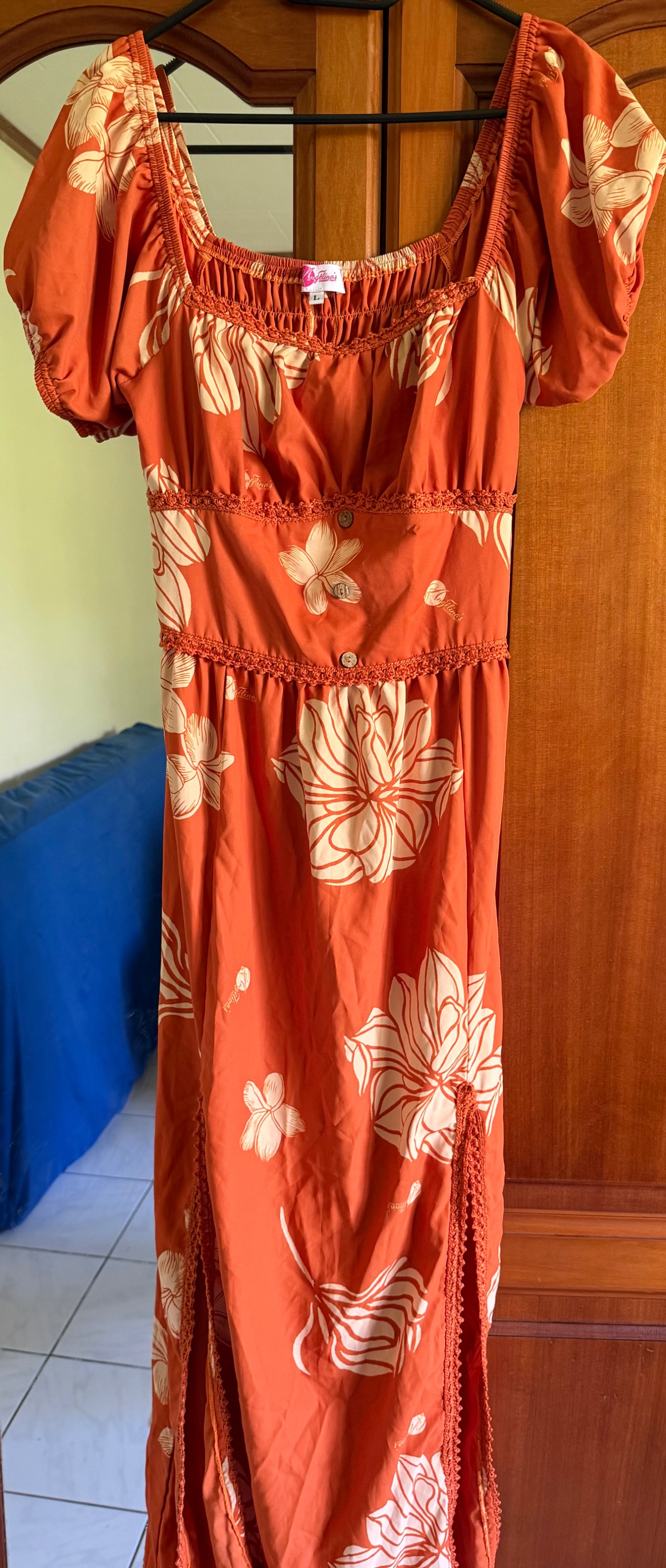 Robe orange Angélina crochet  photo 1