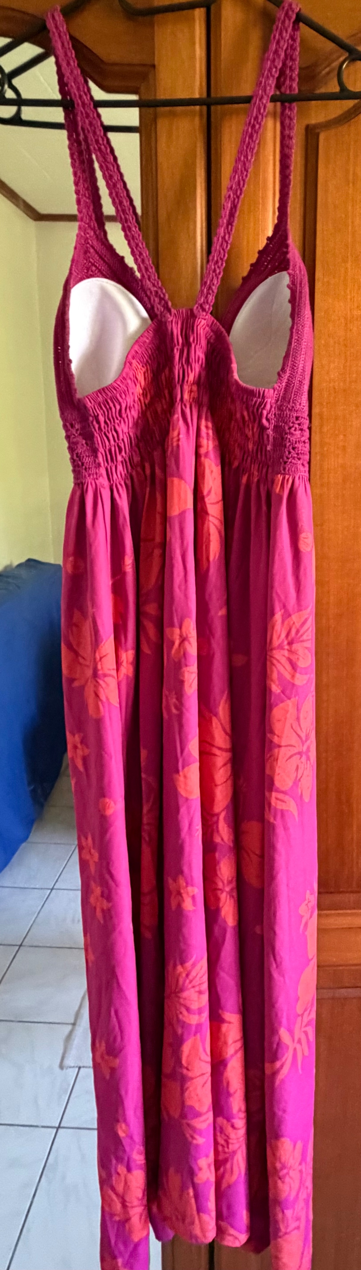 Robe Fushia-orange Angélina crochet photo 2