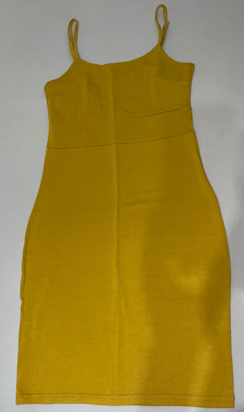 robe courte jaune moutarde photo 1