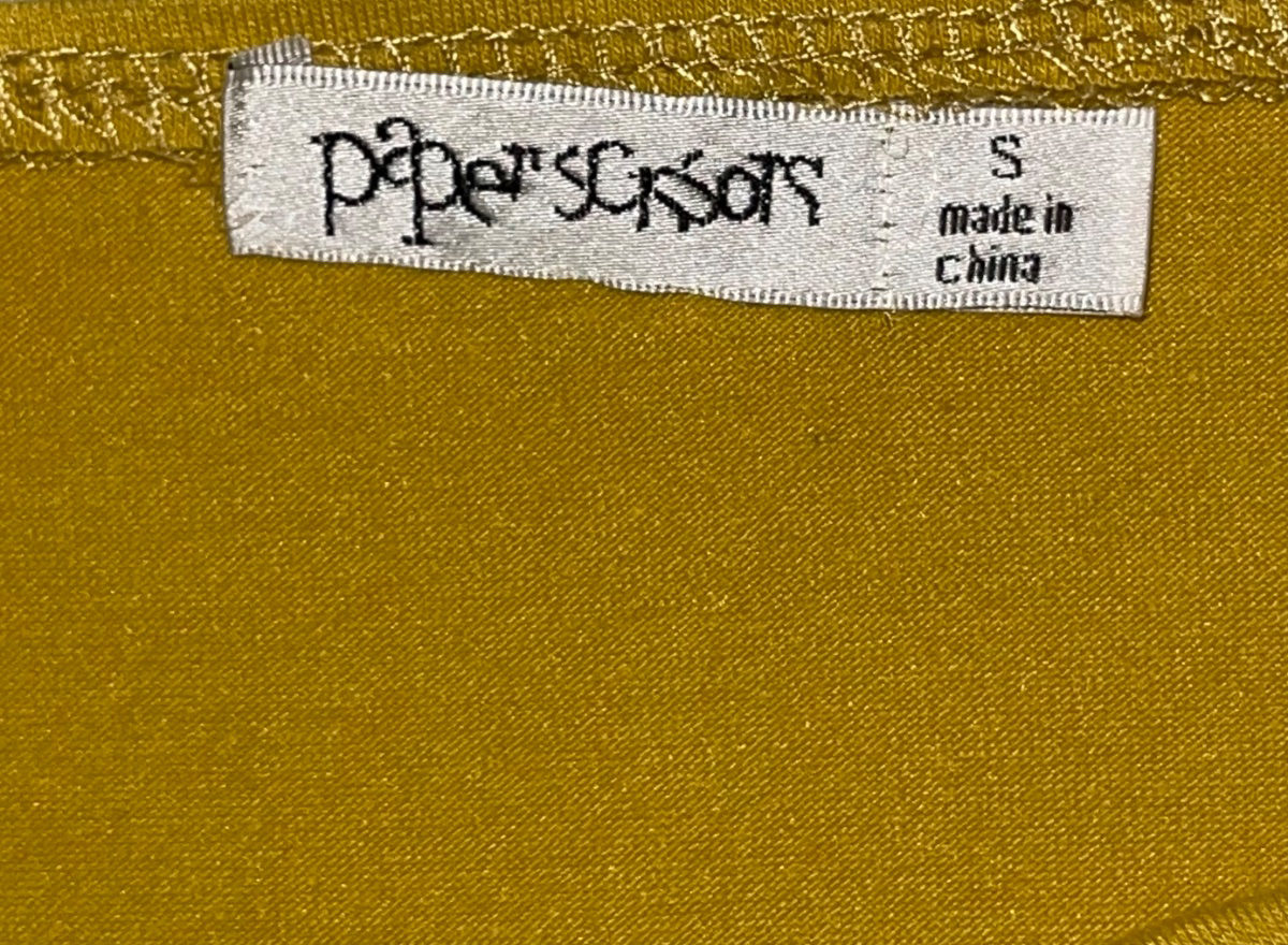 robe courte jaune moutarde photo 3