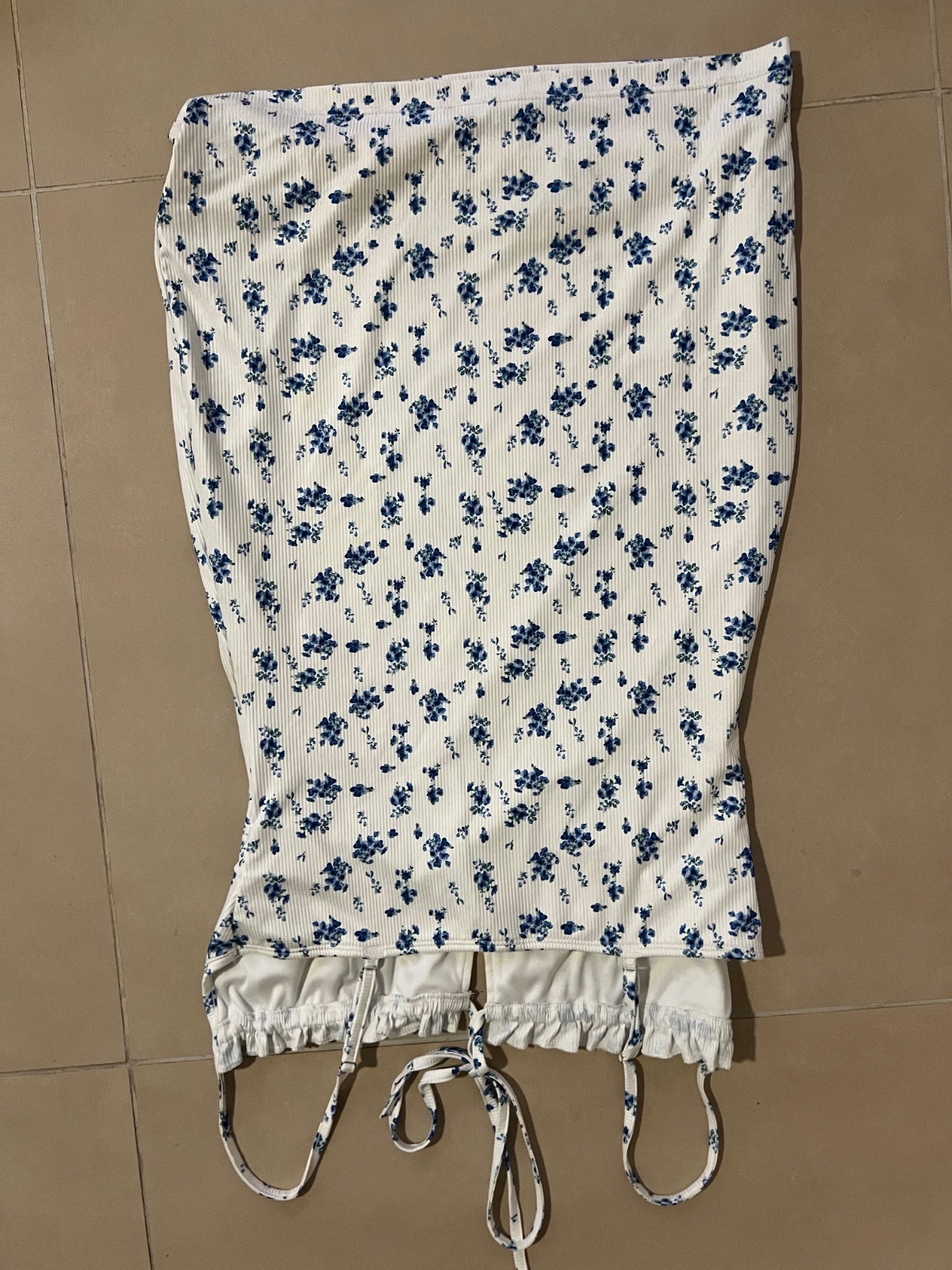 Robe à motif fleuri bleu  photo 2