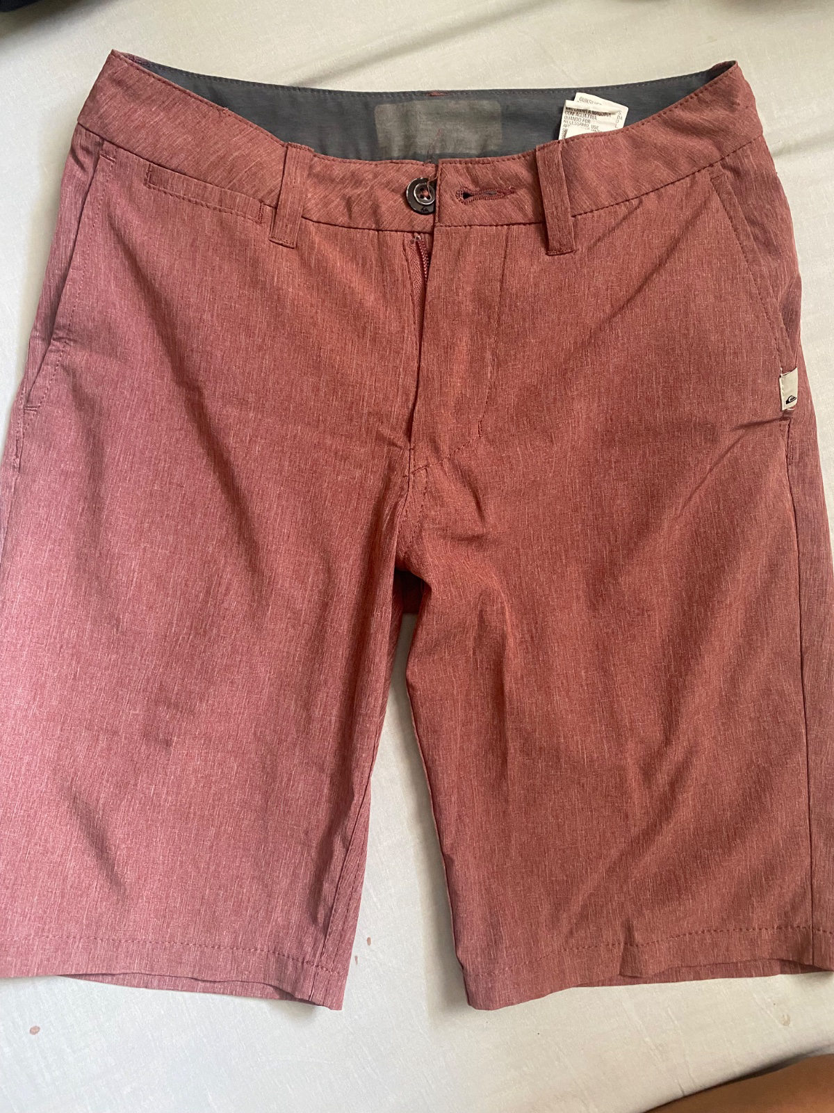 Short Quiksilver rouge brique photo 1