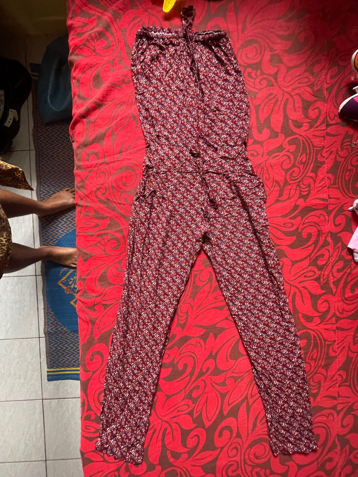 Robe longue tropicale sans manches photo 3