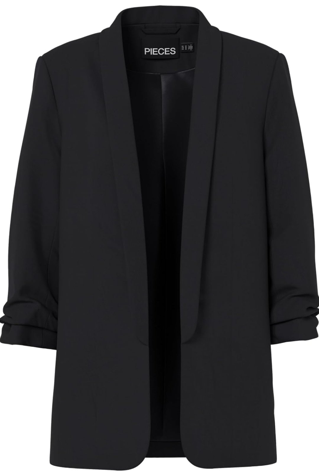 Blazer noir élégant manches 3/4 photo 1