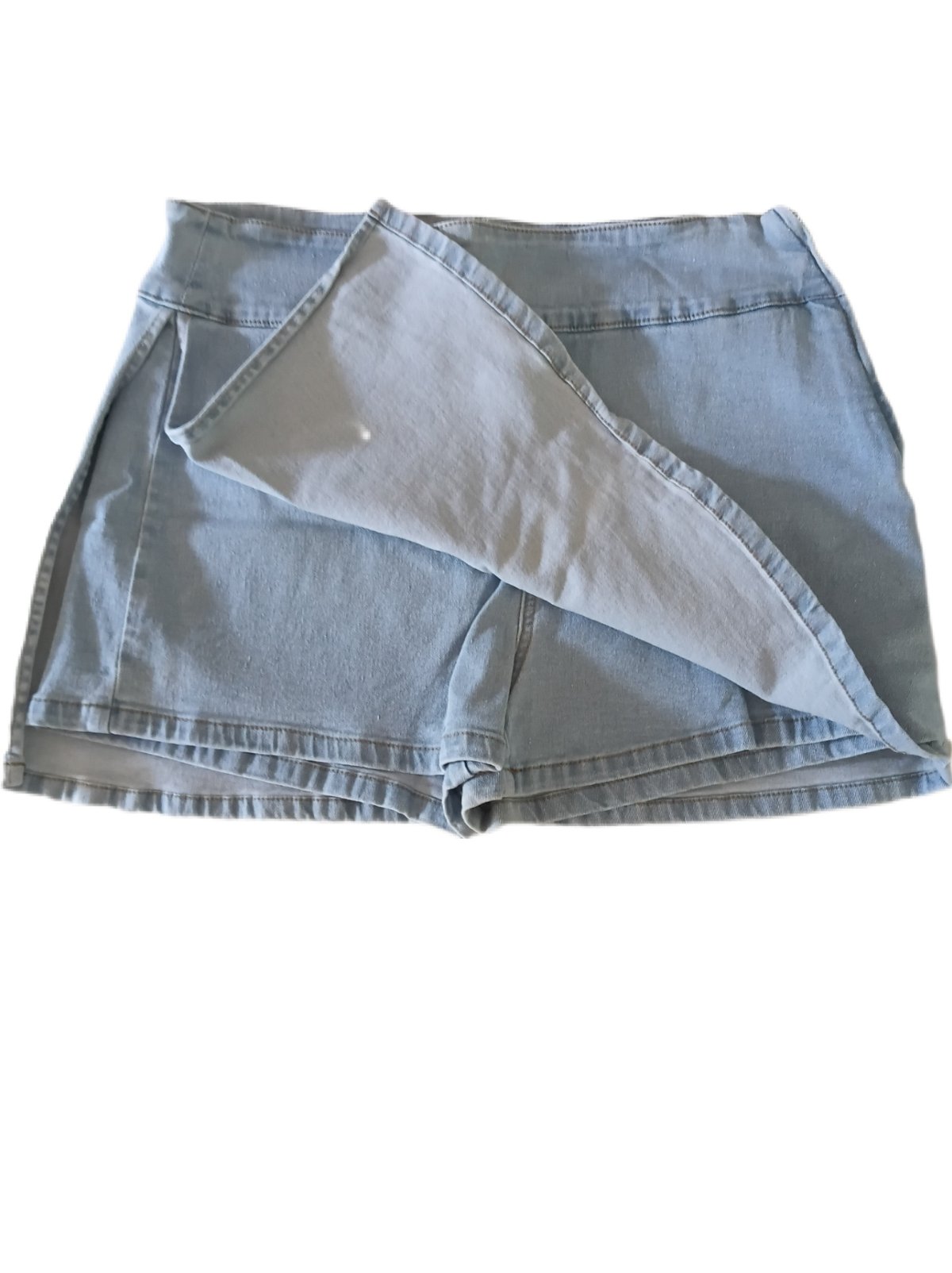 Jupe-short en jean clair photo 1
