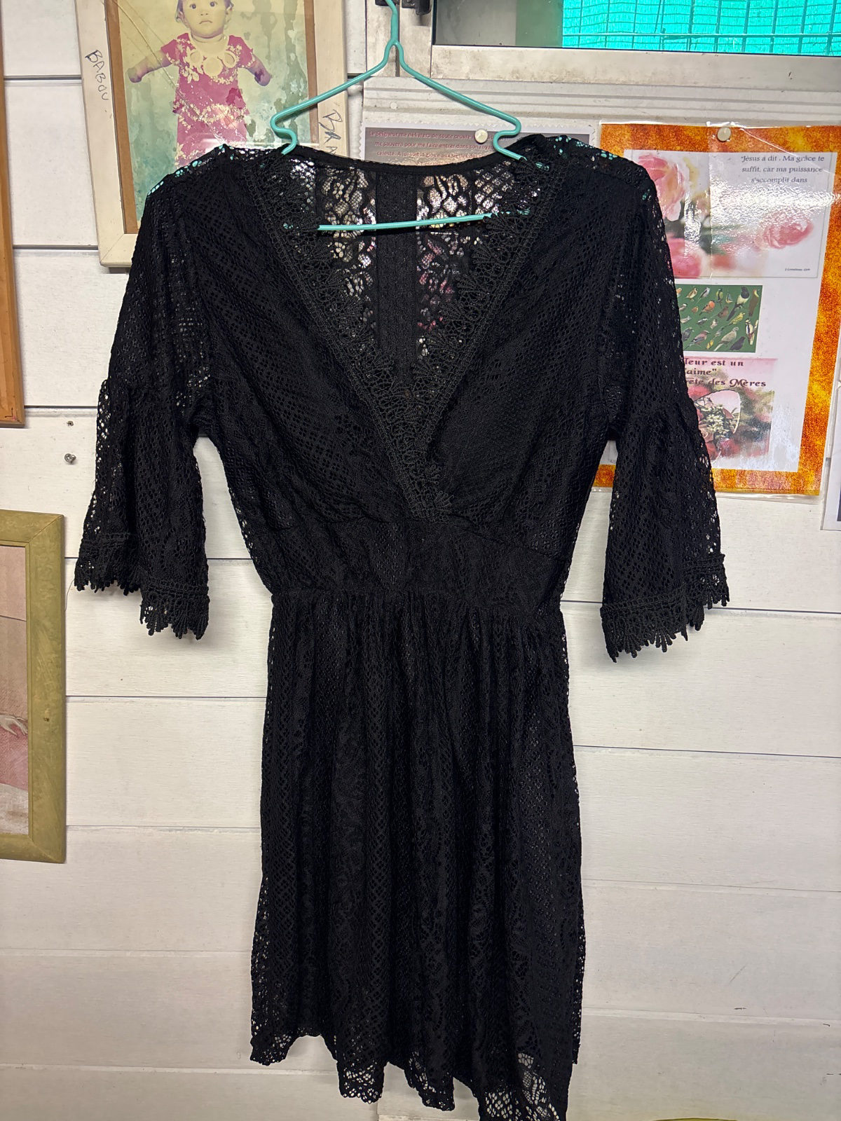 robe noir dentelle  photo 1
