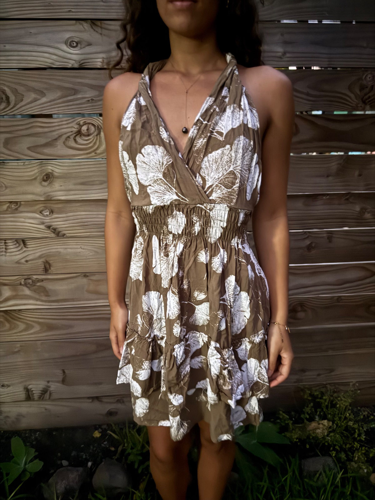 Robe courte bohème à motif floral | Bali photo 1