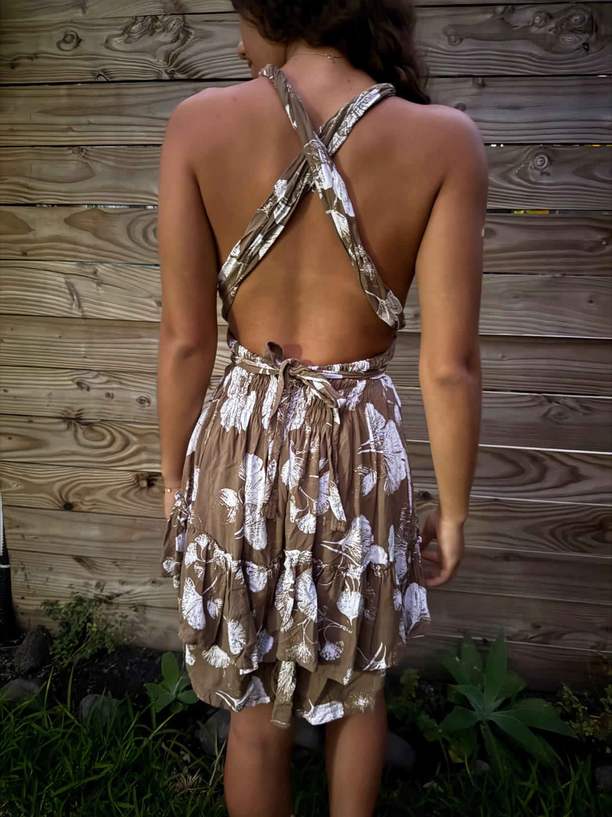 Robe courte bohème à motif floral | Bali photo 2
