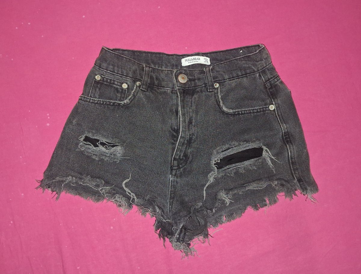 short jean noir photo 1