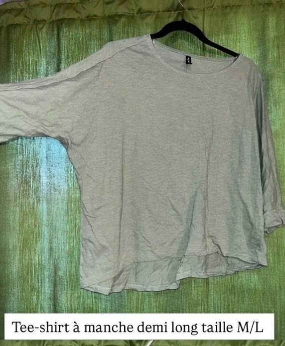 tee-shirt manche demi long  photo 1