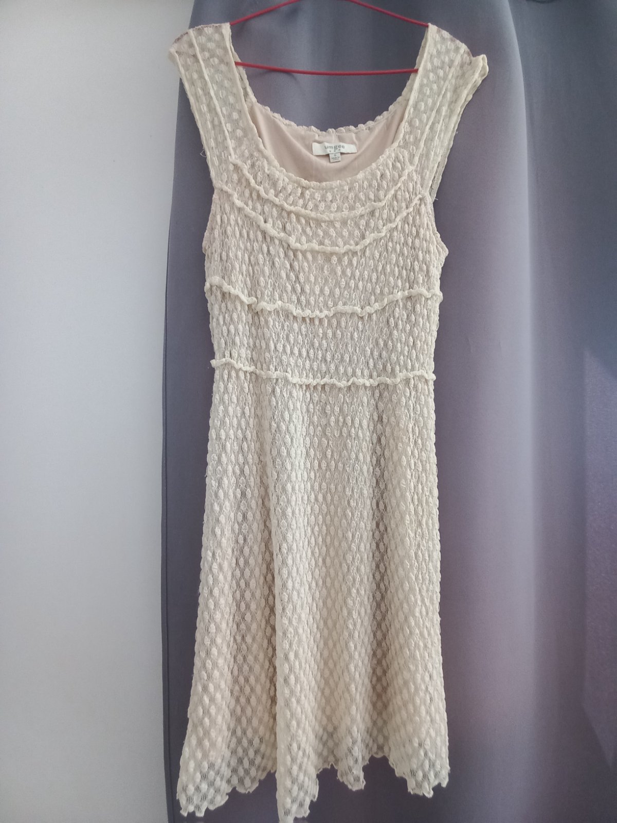 Robe en dentelle crème style bohème chic photo 1