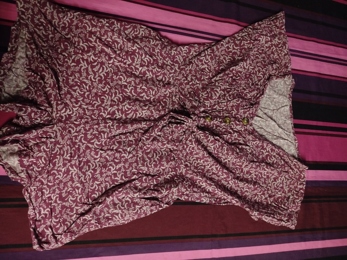 Combi-short motifs bordeaux photo 1