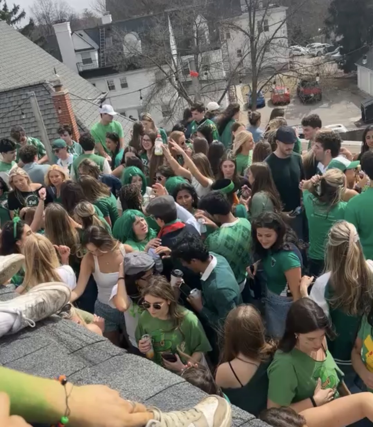 Student group at a holiday event