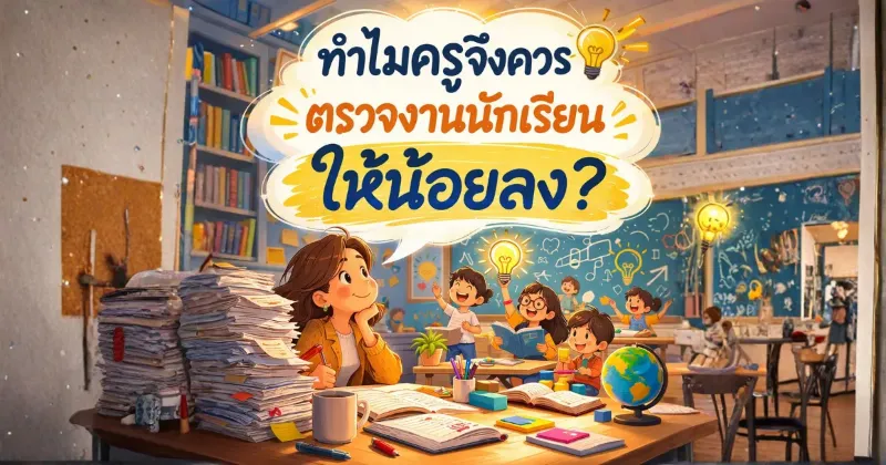 ทำไมครูจึงควรตรวจงานนักเรียนให้น้อยลง?