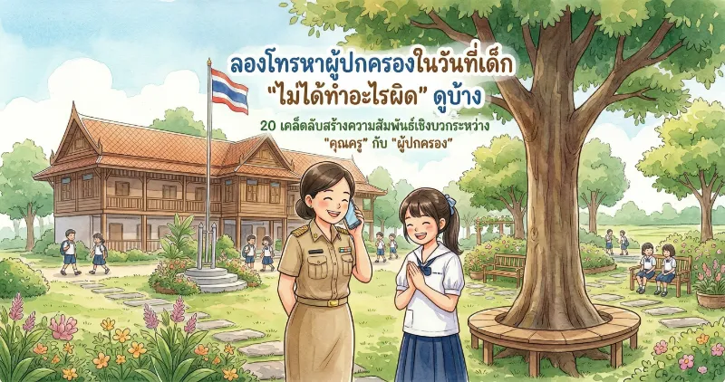 ลองโทรหาผู้ปกครองในวันที่เด็ก 