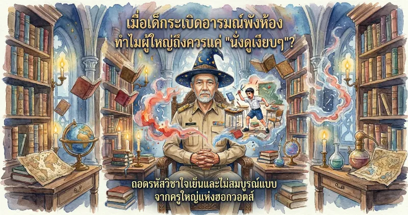 เมื่อเด็กระเบิดอารมณ์พังห้อง ทำไมผู้ใหญ่ถึงควรแค่ 