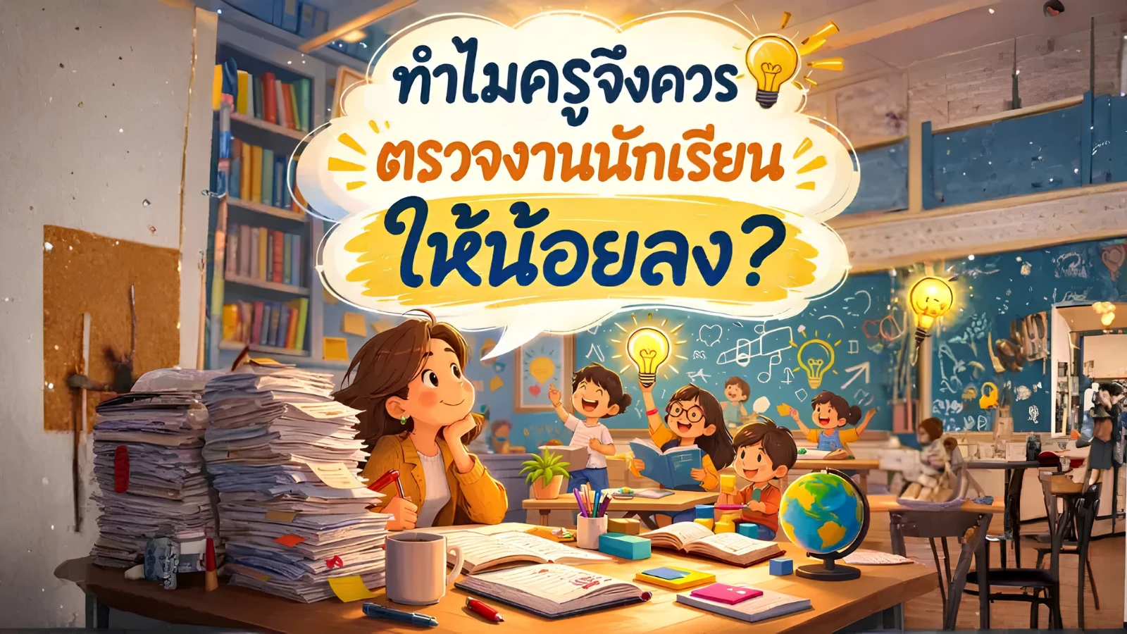 ทำไมครูจึงควรตรวจงานนักเรียนให้น้อยลง?