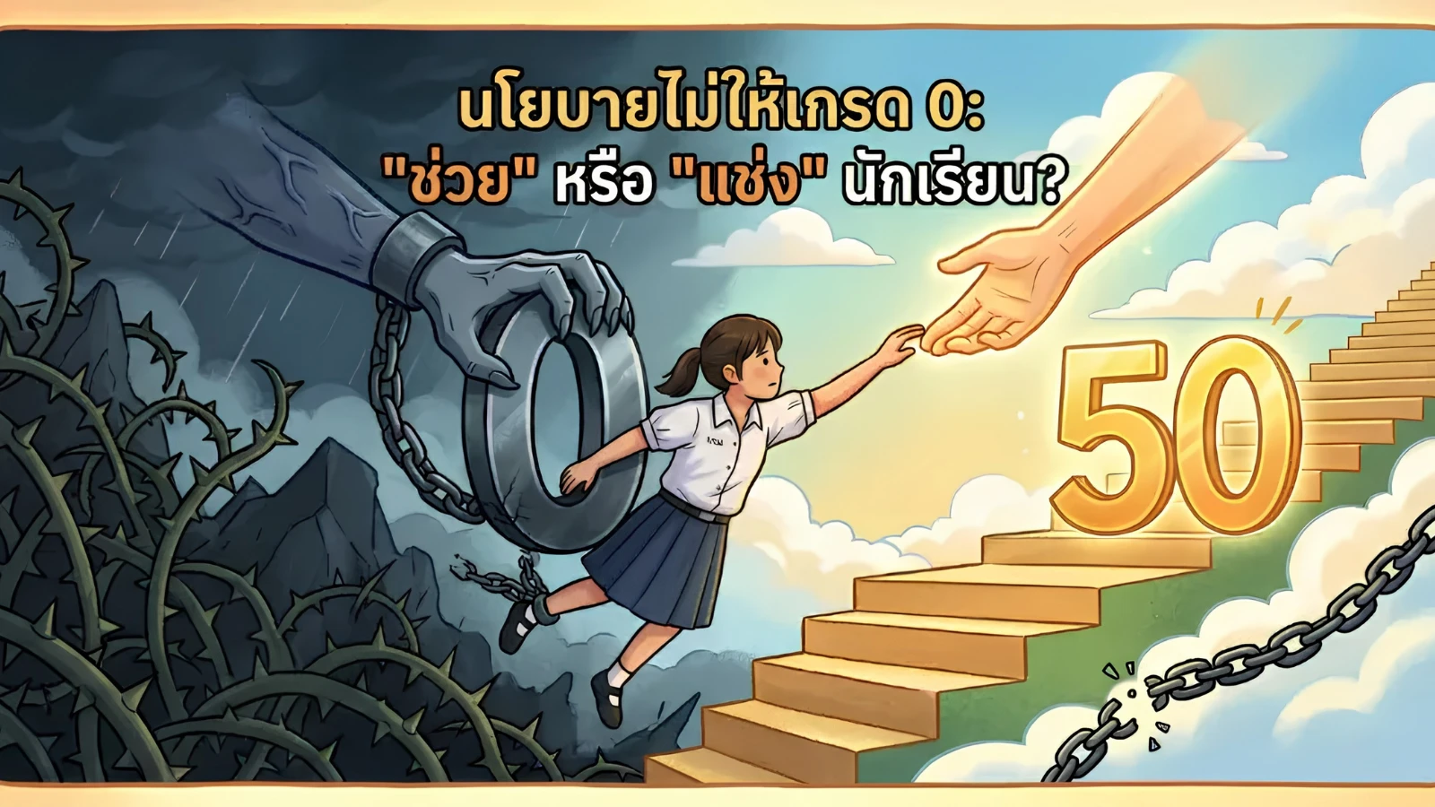นโยบายไม่ให้เกรด 0: "ช่วย" หรือ "แช่ง" นักเรียน?