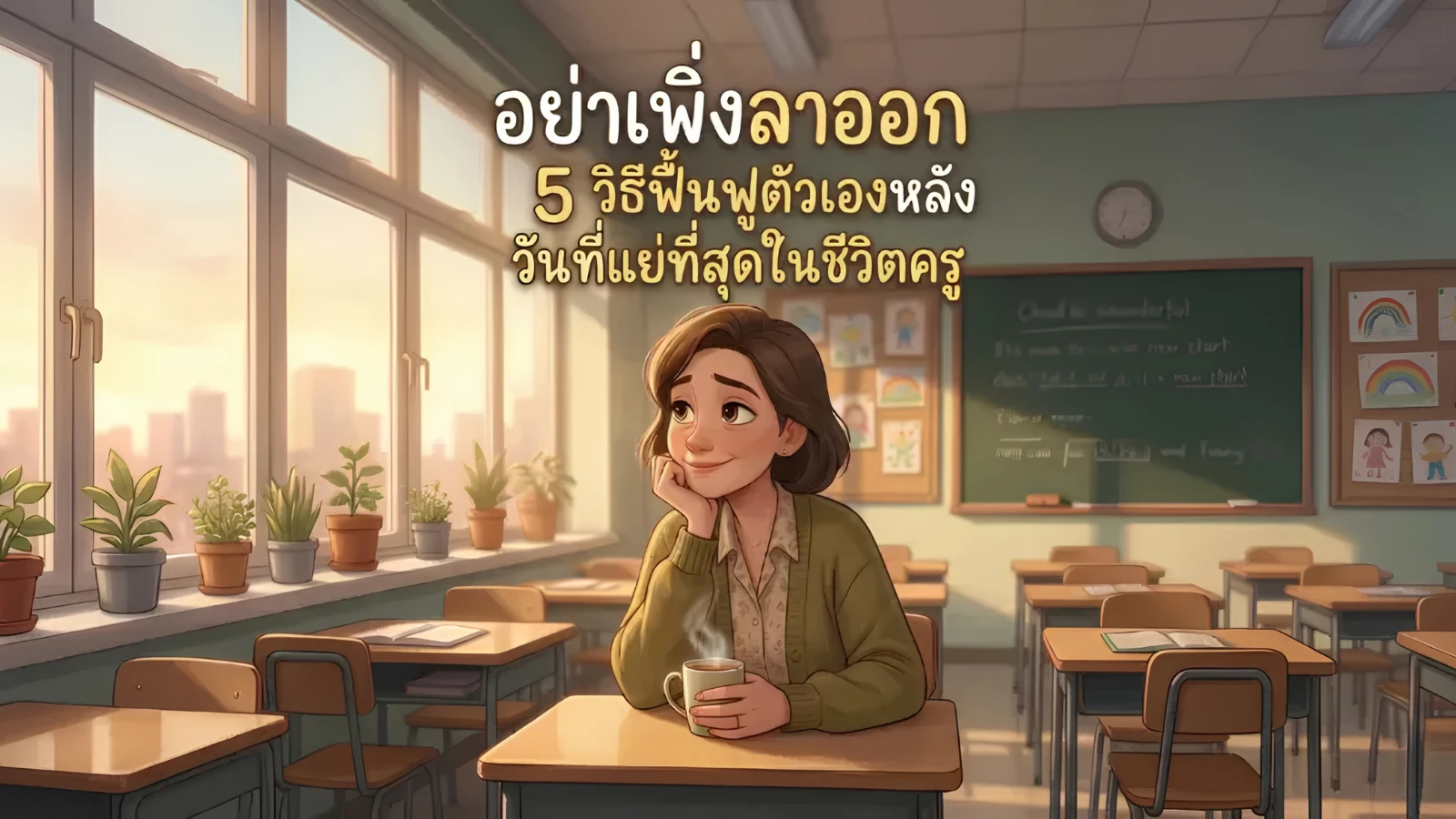 อย่าเพิ่งลาออก: 5 วิธีฟื้นฟูตัวเองหลังวันที่แย่ที่สุดในชีวิตครู