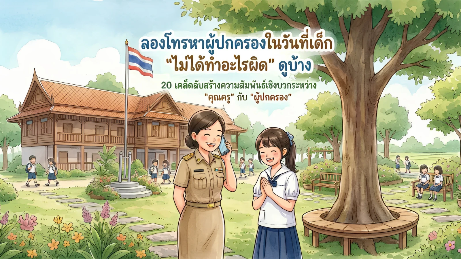 ลองโทรหาผู้ปกครองในวันที่เด็ก "ไม่ได้ทำอะไรผิด" ดูบ้าง