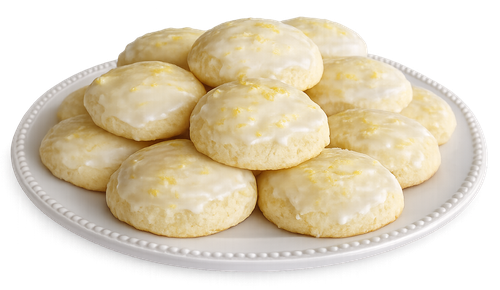 Limon Glazürlü Ricotta Kurabiyesi