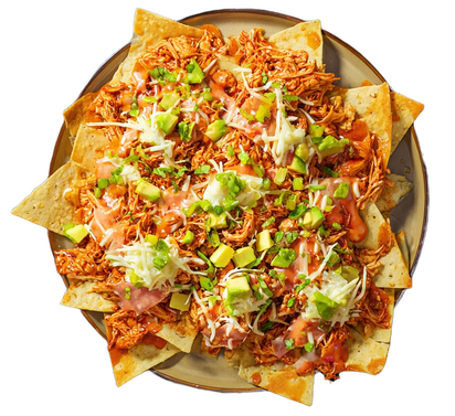 Chipotle Soslu Didiklenmiş Tavuklu Nachos