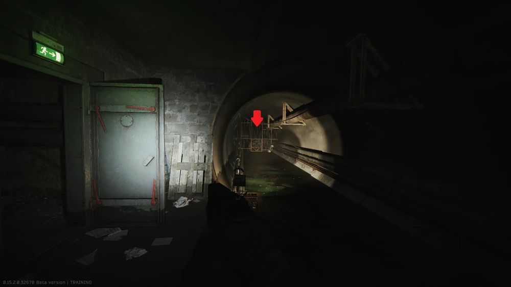 Transit location at the end of the tunnel