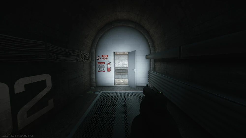One of the doors leading into the sewers