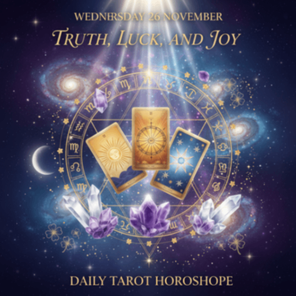 🍀 MIERCURI 26 NOIEMBRIE 💫 ADEVĂR, NOROC ȘI BUCURIE! ⚘️ TAROT HOROSCOP ZILNIC PE ZODII