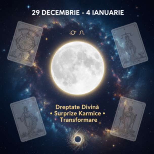 🌕 SĂPTĂMÂNA 29 DECEMBRIE - 4 IANUARIE: DREPTATE DIVINĂ, SURPRIZE MARI ȘI SCHIMBĂRI KARMICE