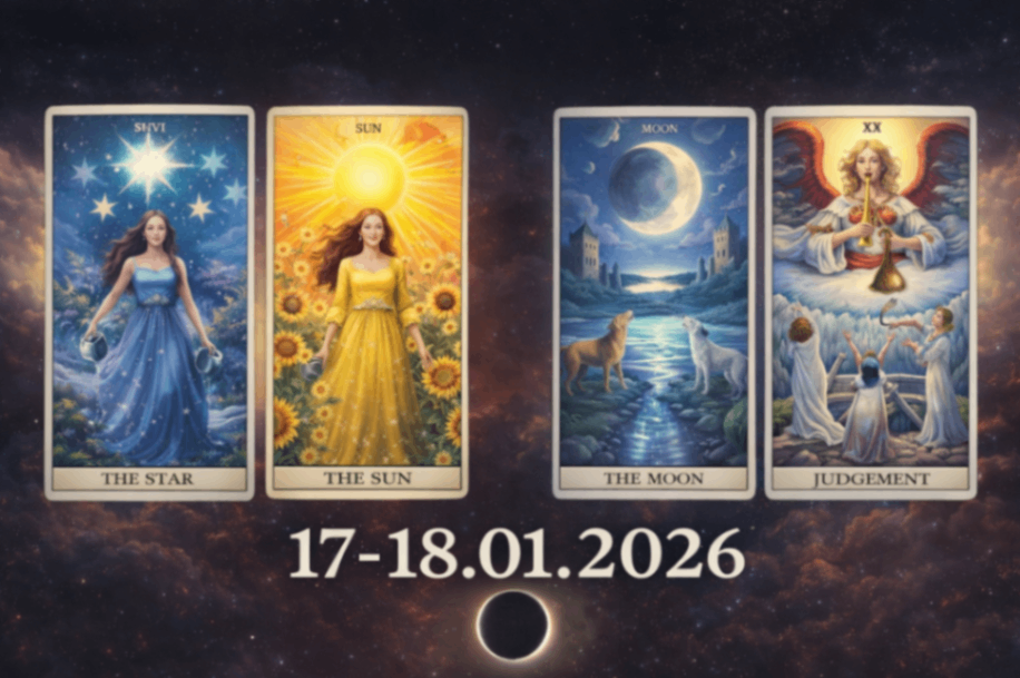 Weekend 17-18 IanuarieBine ați venit la previziunile pentru weekendul 17-18 ianuarie, o perioadă astrologică extraordinar de puternică care aduce schimbări majore în viața fiecăruia dintre noi. Acest weekend se remarcă prin două evenimente cosmice esențiale: intrarea lui Venus în semnul Vărsătorului și o lună nouă în Capricorn care dă startul resetărilor importante din anul 2026.  Este un moment cosmic care ne invită să facem ordine în viața noastră, să clarificăm situații amânate și să luăm decizii importante pe care le-am tot evitat. Cu ascendentul pe Fecioară și nodul sud în aceeași poziție, alături de Mercur aproape de Marte, avem un "tren" de planete care tinde spre Vărsător, creând o energie concentrată și transformatoare.: Noutăți Karmice de prin Trecut - Luna Nouă în Capricorn