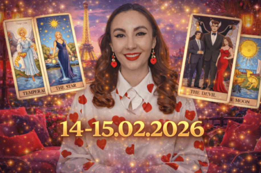 HOROSCOP WEEKEND 14-15 FEBRUARIE 2026: O NEBUNIE TOTALĂ ÎN IUBIRE! SCÂNTEI DUALE!