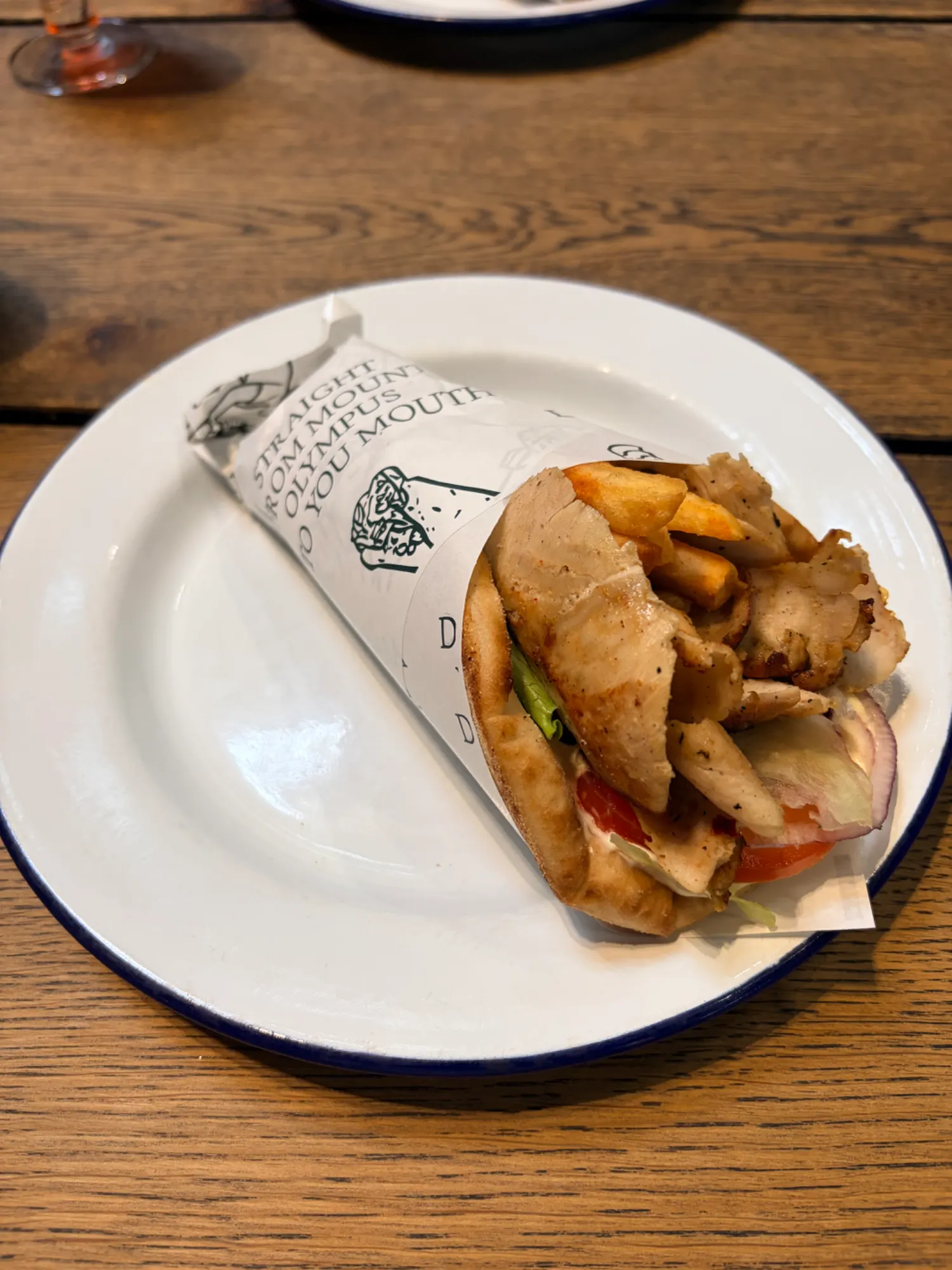 Kylling pita gyros hos Nicoline Kochs
