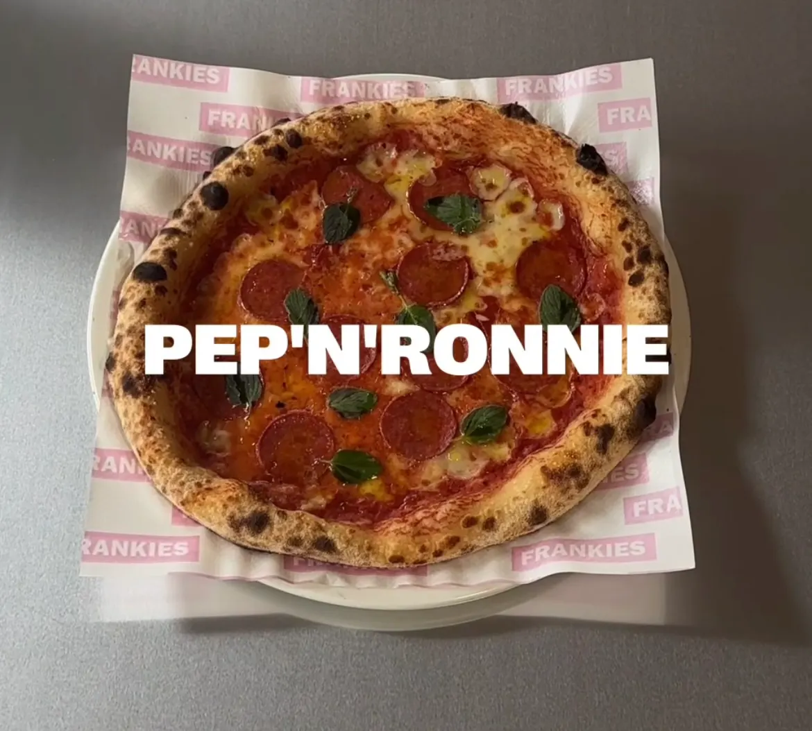 Pep’N’Ronnie pizza hos Frankies Pizza Mejlgade