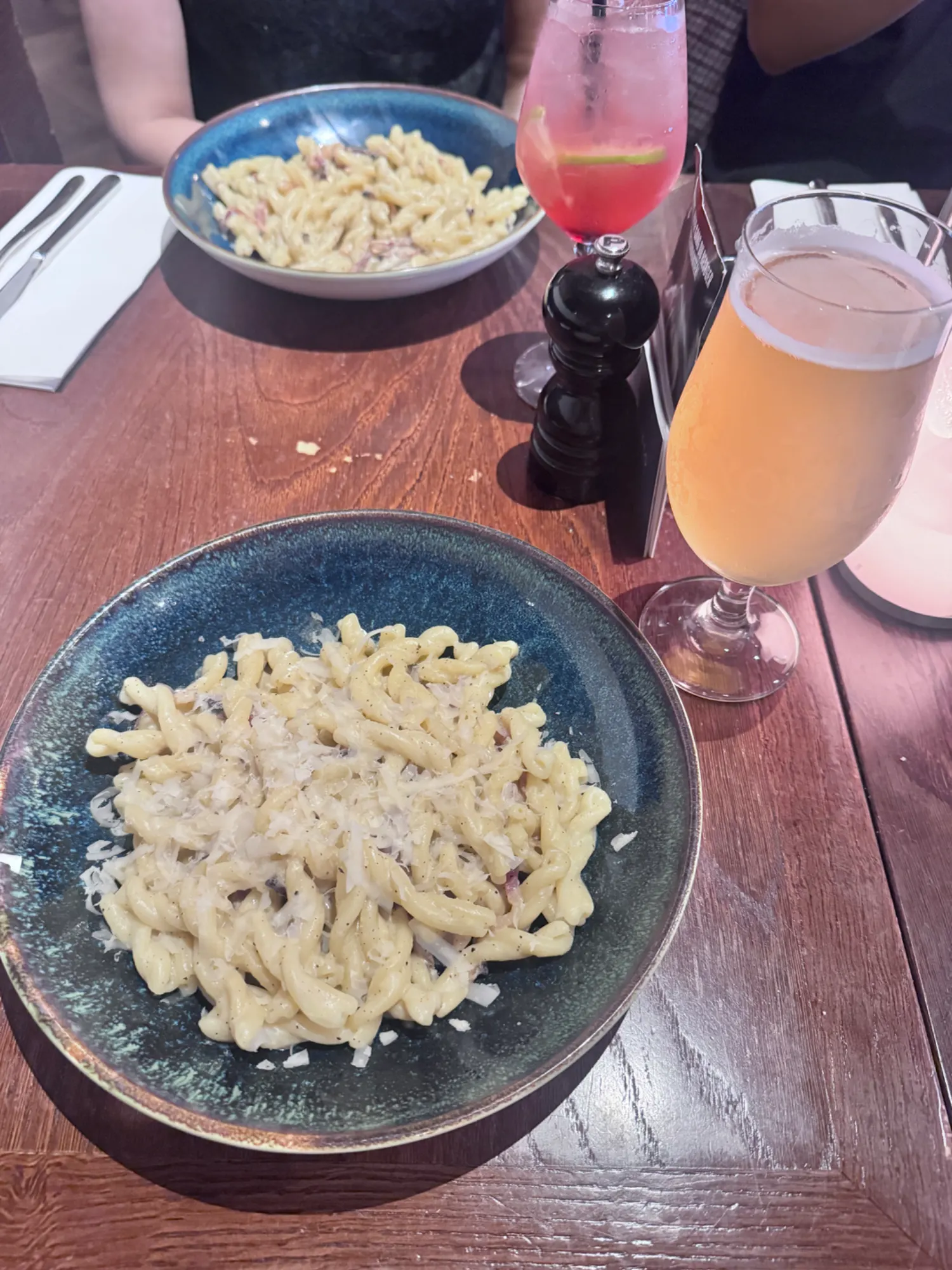 Casarecce Carbonara hos Grappa